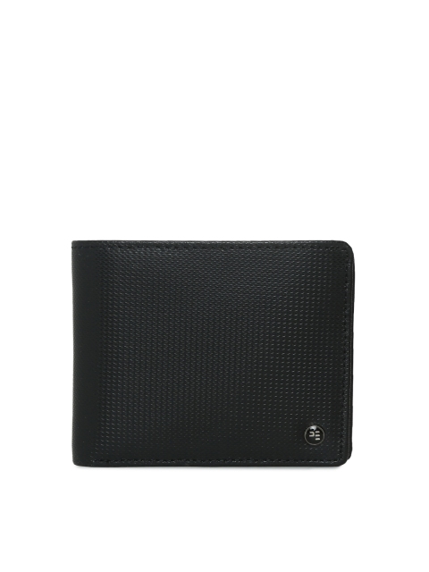 Peter England Men Black Solid Two Fold Wallet