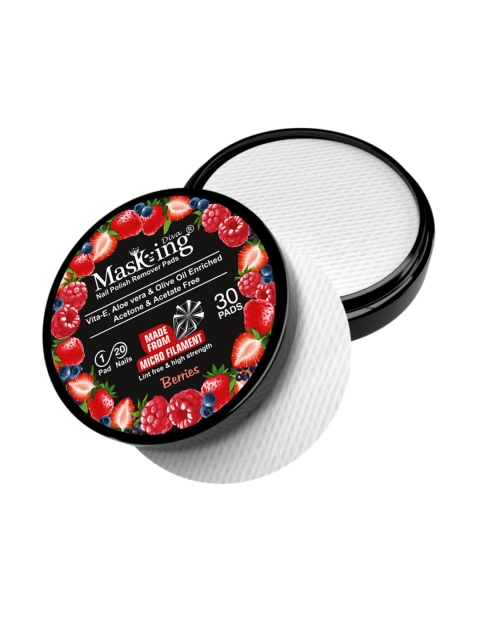 MasKing Pack of 4 Natural Glow Sheet Masks & 1 Berries Nail Polish Remover Wipes, Multi
MasKing Pack of 4 Natural Glow Sheet Masks & 1 Berries Nail Polish Remover Wipes, Multi