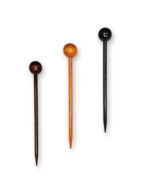 Comet Busters Unisex Black & Tan Set of 3 Hairstick