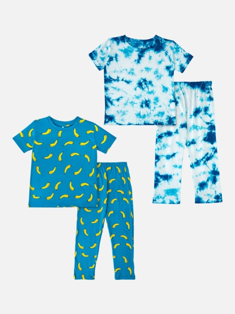 Cuddles for Cubs Unisex Kids Blue & Yellow Printed Washed Night suit Pack Of 2 Combo
Cuddles for Cubs Unisex Kids Blue & Yellow Printed Washed Night suit Pack Of 2 Combo