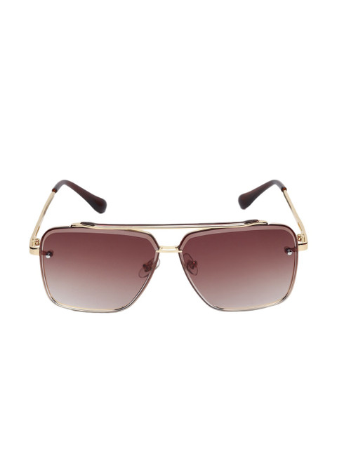 CRIBA Unisex Brown Lens & Gold-Toned Browline Sunglasses with UV Protected Lens, Blue
CRIBA Unisex Brown Lens & Gold-Toned Browline Sunglasses with UV Protected Lens, Blue