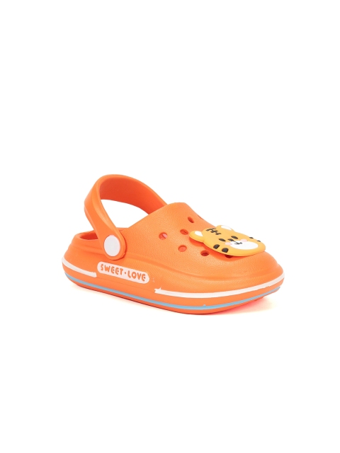 Lil Lollipop Unisex Kids Orange & White Clogs Sandals
