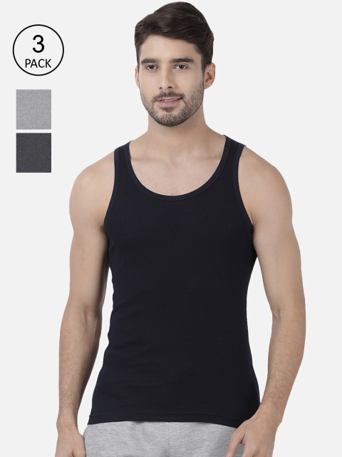 one8 by Virat Kohli Men Pack Of 3 Solid Pure Super Combed Cotton Basic Innerwear Vests, Navy blue
one8 by Virat Kohli Men Pack Of 3 Solid Pure Super Combed Cotton Basic Innerwear Vests, Navy blue