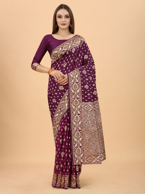 INDI AVTAAR Burgundy & Gold-Toned Woven Design Zari Silk Cotton Heavy Work Banarasi Saree
INDI AVTAAR Burgundy & Gold-Toned Woven Design Zari Silk Cotton Heavy Work Banarasi Saree