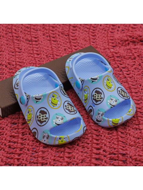 FEETWELL SHOES Unisex Kids Blue & Green Croslite Clogs