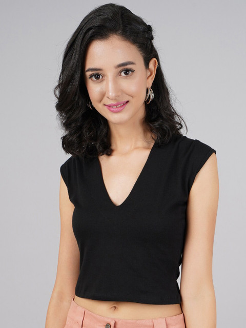 DressBerry Casual Black Pure Cotton Knitted Top Top
DressBerry Casual Black Pure Cotton Knitted Top Top