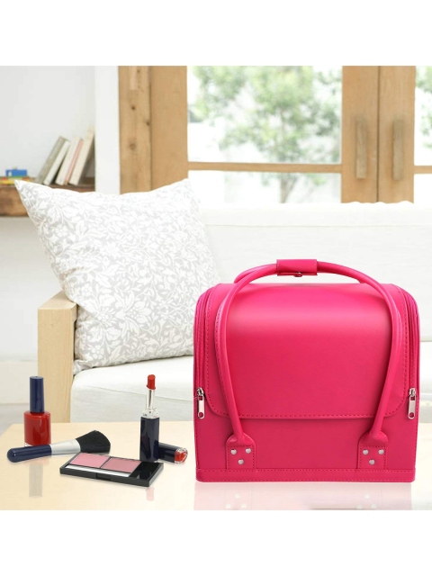 royalkart Women Pink Travel Cosmetic Bag