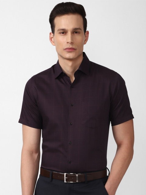 Van Heusen Men Brown Formal Shirt