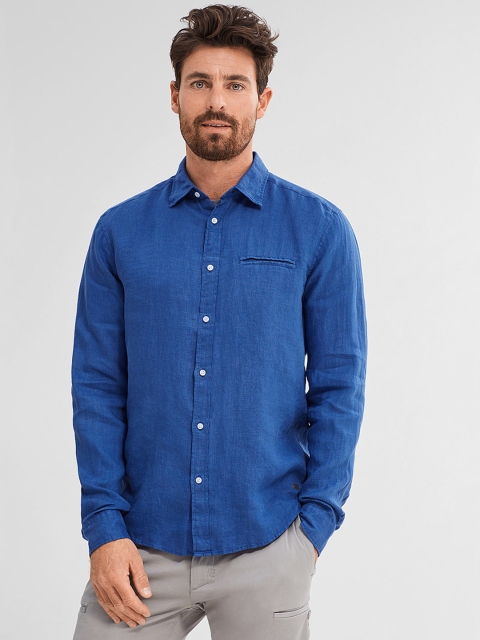 ESPRIT Men Blue Casual Shirt