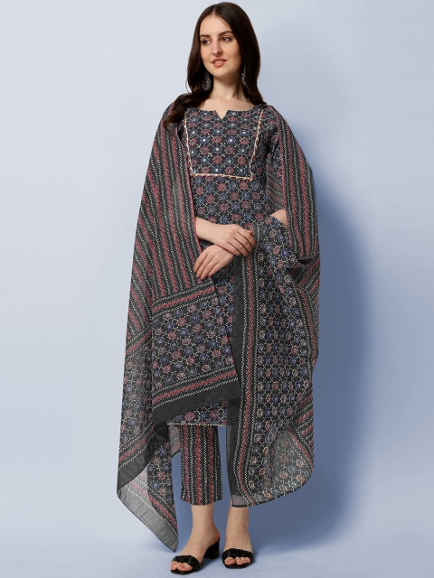 MIRCHI FASHION Women Black Printed Panelled Gotta Patti Kurti with Trousers & With Dupatta
MIRCHI FASHION Women Black Printed Panelled Gotta Patti Kurti with Trousers & With Dupatta