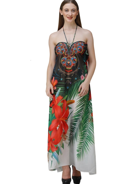 Rajoria Instyle Multicoloured Tropical Halter Neck Georgette Ethnic Maxi Dress, Multi
Rajoria Instyle Multicoloured Tropical Halter Neck Georgette Ethnic Maxi Dress, Multi