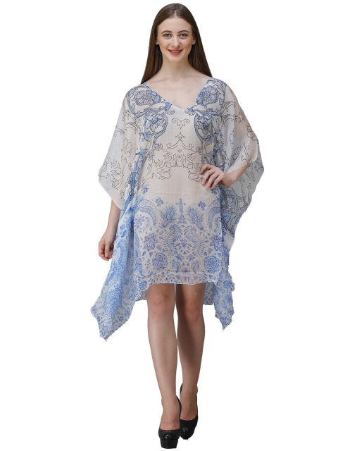 Rajoria Instyle Multicoloured & silver gray Floral Georgette Ethnic Kaftan Dress, Multi
Rajoria Instyle Multicoloured & silver gray Floral Georgette Ethnic Kaftan Dress, Multi