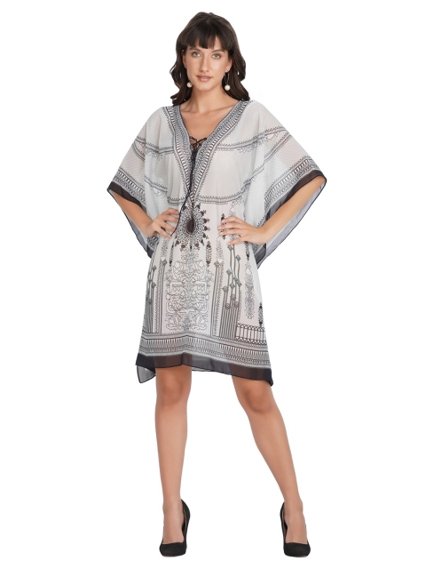Rajoria Instyle Multicoloured & nimbus cloud Floral Georgette Ethnic Kaftan Dress, Multi
Rajoria Instyle Multicoloured & nimbus cloud Floral Georgette Ethnic Kaftan Dress, Multi