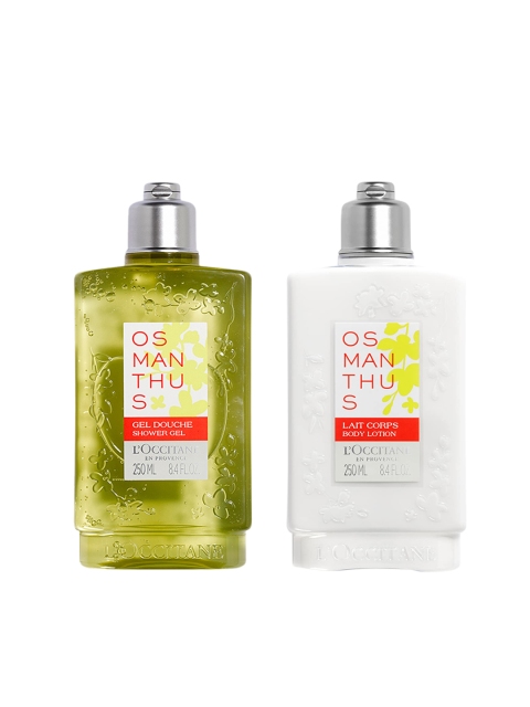 LOccitane en Provence Set of Osmanthus Shower Gel & Body Lotion - 250 ml each, White
LOccitane en Provence Set of Osmanthus Shower Gel & Body Lotion - 250 ml each, White