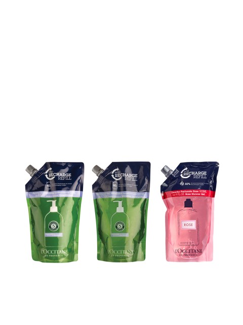 LOccitane en Provence Set of Gentle & Balance Shampoo - Conditioner - Rose Shower Gel, Green
LOccitane en Provence Set of Gentle & Balance Shampoo - Conditioner - Rose Shower Gel, Green