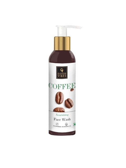 Good Vibes Paraben Free Coffee Nourishing Face Wash To Improve Skin Texture - 200 ml, White
Good Vibes Paraben Free Coffee Nourishing Face Wash To Improve Skin Texture - 200 ml, White
