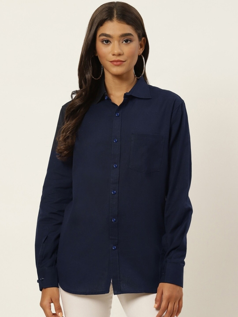 Molcha Women Blue Comfort Semiformal Shirt