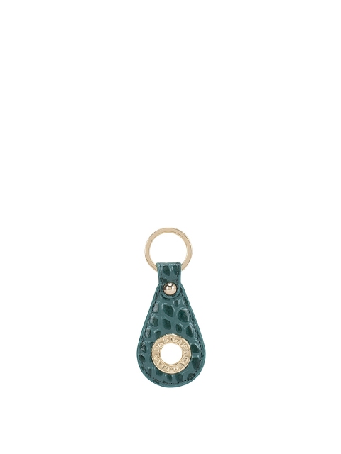 Da Milano Green Textured Leather Key Chain