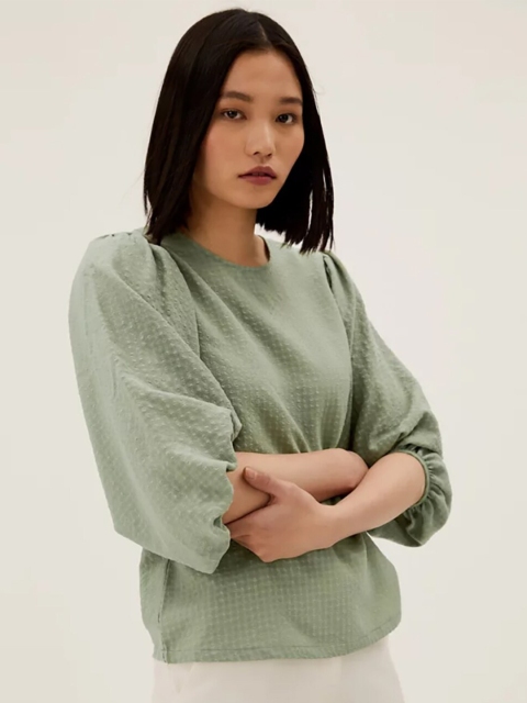 Marks & Spencer Khaki Solid Top