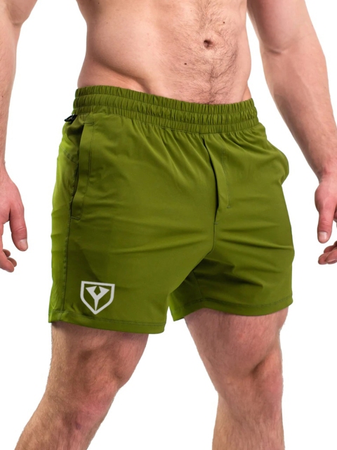 Yazole Men Lime Green Loose Fit Training or Gym Sports Shorts