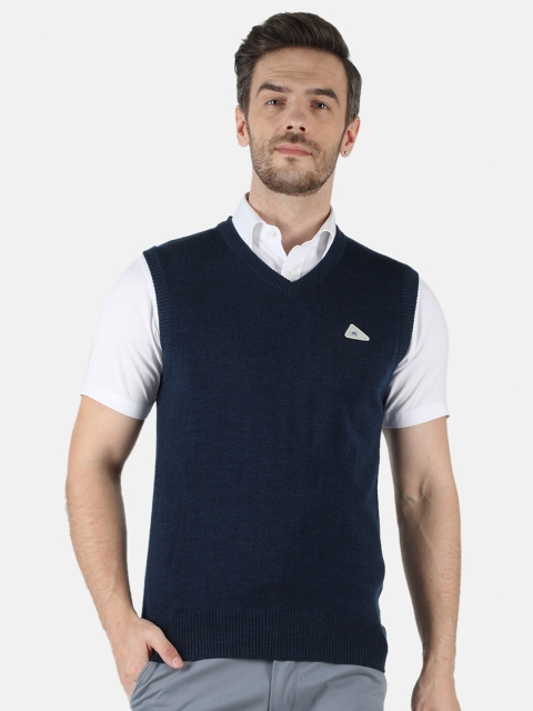 Monte Carlo Men Navy Blue Sweater Vest