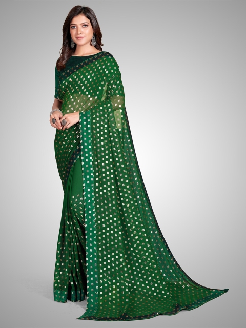 Granthva Fab Green & White Embellished Sequinned Pure Georgette Ready to Wear Saree
Granthva Fab Green & White Embellished Sequinned Pure Georgette Ready to Wear Saree