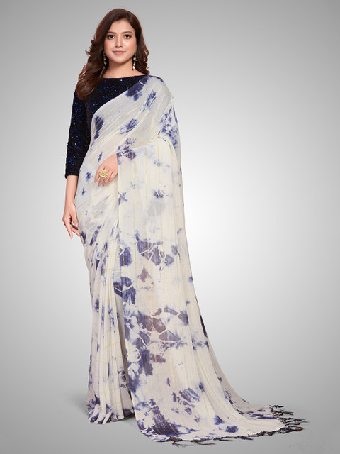Granthva Fab White & Blue Embellished Sequinned Ready to Wear Saree
Granthva Fab White & Blue Embellished Sequinned Ready to Wear Saree