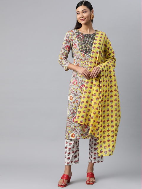 Nirkhi Women Grey Ethnic Motifs Embroidered Pure Cotton Kurta with Trousers & With Dupatta
Nirkhi Women Grey Ethnic Motifs Embroidered Pure Cotton Kurta with Trousers & With Dupatta
