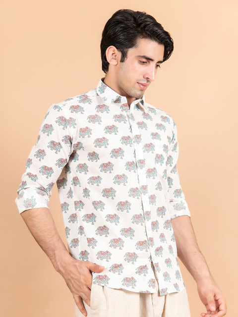 Tistabene Men White Comfort Printed Casual Shirt
Tistabene Men White Comfort Printed Casual Shirt