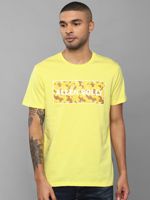 Allen Solly Men Yellow Typography Printed Slim Fit 100% Cotton T-shirt
Allen Solly Men Yellow Typography Printed Slim Fit 100% Cotton T-shirt