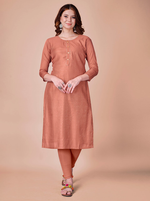 Fashion FRICKS Women Orange Embroidered Kurta
Fashion FRICKS Women Orange Embroidered Kurta