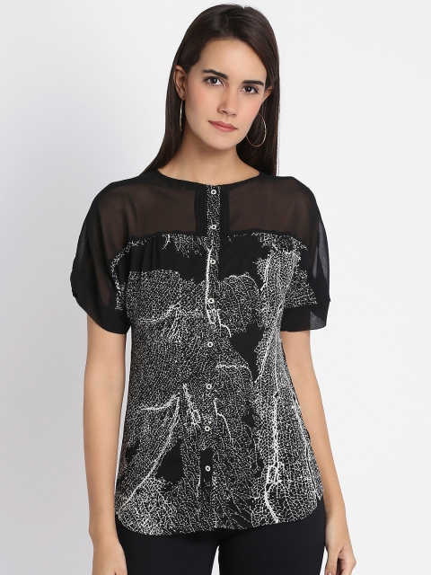 Park Avenue Woman Black Printed Top