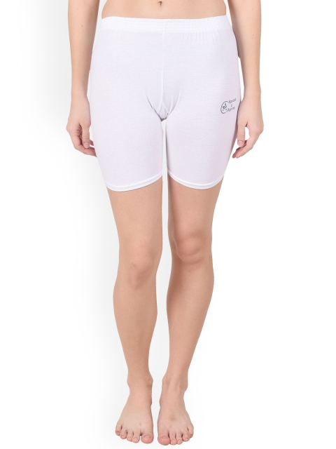 Apraa & Parma Women White Slim Fit Sports Shorts