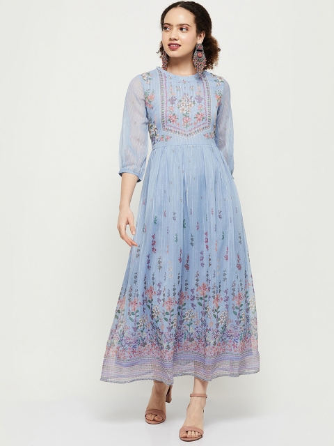 max Lavender Floral Maxi Dress