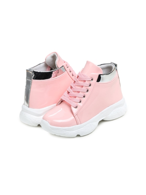 BOOTCO Shoes for Women Casual Stylish High Ankle Sneakers for Girls With Silver Stripes, Pink
BOOTCO Shoes for Women Casual Stylish High Ankle Sneakers for Girls With Silver Stripes, Pink
