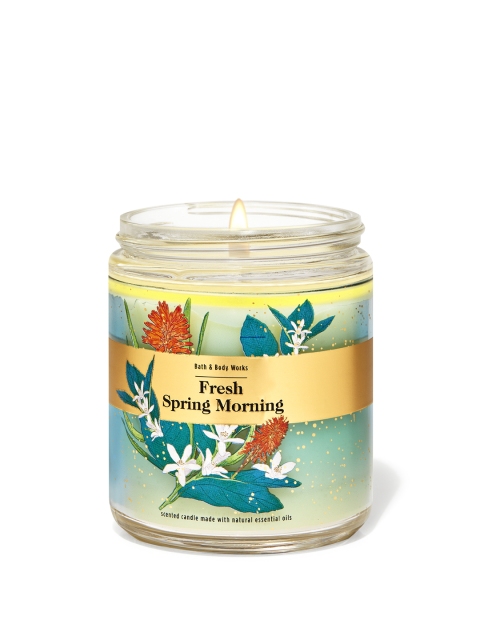 Bath & Body Works Fresh Spring Morning Single Wick Candle with Essential Oils - 198g, Blue
Bath & Body Works Fresh Spring Morning Single Wick Candle with Essential Oils - 198g, Blue