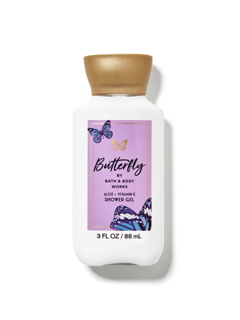 Bath & Body Works Butterfly Travel Size Shower Gel with Aloe & Vitamin E - 88 ml, White
Bath & Body Works Butterfly Travel Size Shower Gel with Aloe & Vitamin E - 88 ml, White