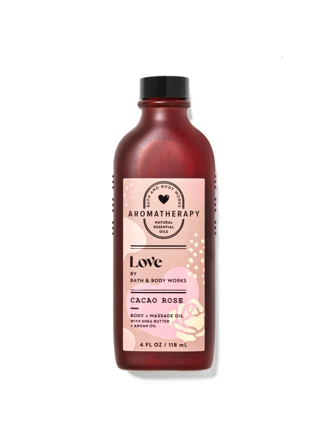 Bath & Body Works Aromatherapy Love Cacao Rose Body + Massage Oil with Shea Butter-118 ml, Brown
Bath & Body Works Aromatherapy Love Cacao Rose Body + Massage Oil with Shea Butter-118 ml, Brown