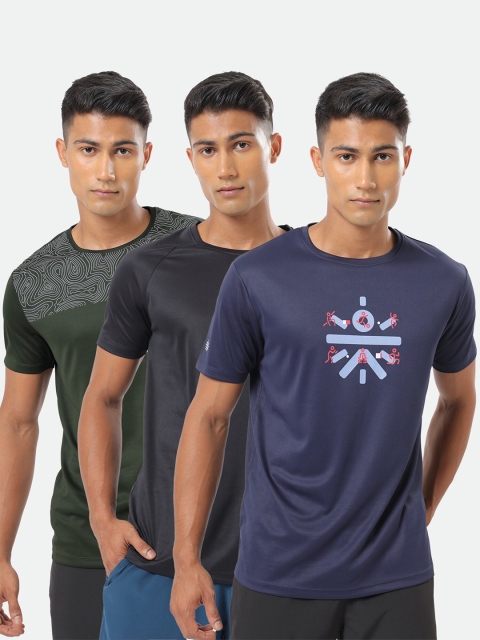 cultsportone Men Set Of 3 Navy Blue & Grey Brand Logo Printed Moisture Wicking T-shirt
cultsportone Men Set Of 3 Navy Blue & Grey Brand Logo Printed Moisture Wicking T-shirt