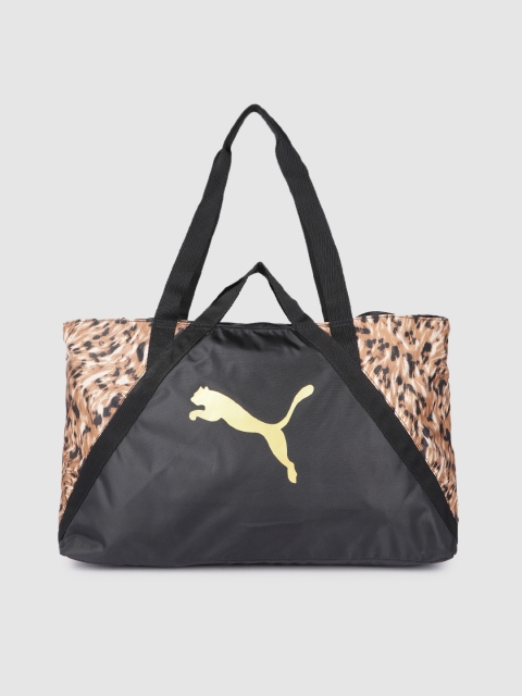 Puma Black Printed Shopper Shoulder Bag