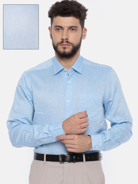 Blackberrys Blue Smart Fit Formal Shirt