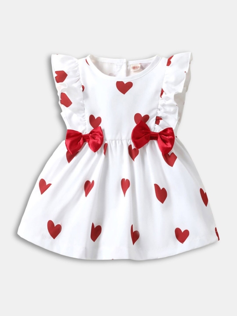 Hopscotch White Peplum Dress