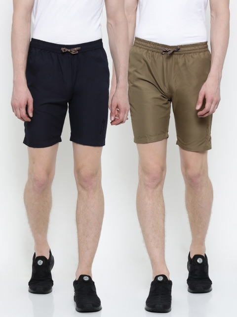 Sports52 wear Pack of 2 Sports Shorts, Khaki