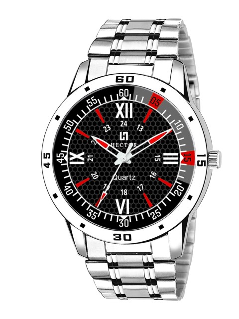 FERRIZZO Men Black Embellished Dial & Silver Toned Stainless Steel Bracelet Style Straps Analogue Watch
FERRIZZO Men Black Embellished Dial & Silver Toned Stainless Steel Bracelet Style Straps Analogue Watch