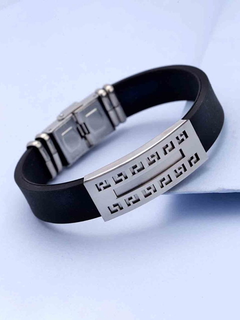 Dare by Voylla Men Silver Bracelet