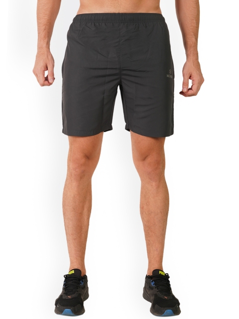 MEMEN Men Grey Solid Sports Shorts
