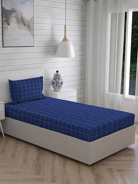 Boutique Living India Blue Striped 144 TC Cotton Single Bedsheet with 1 Pillow Covers
Boutique Living India Blue Striped 144 TC Cotton Single Bedsheet with 1 Pillow Covers