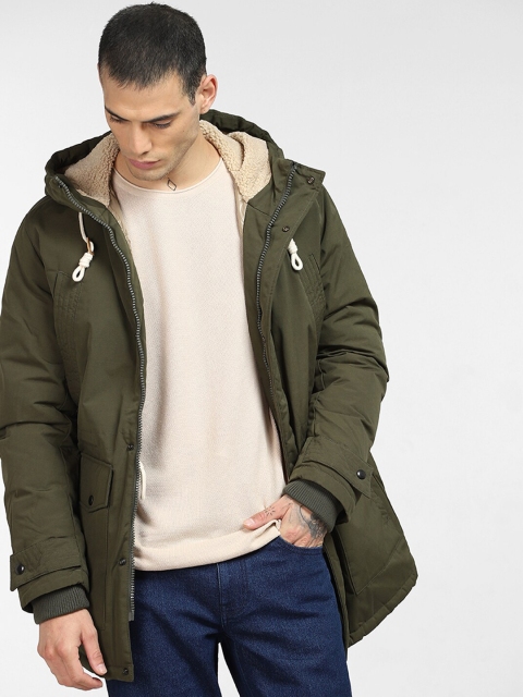 Jack & Jones Men Green Padded Jacket