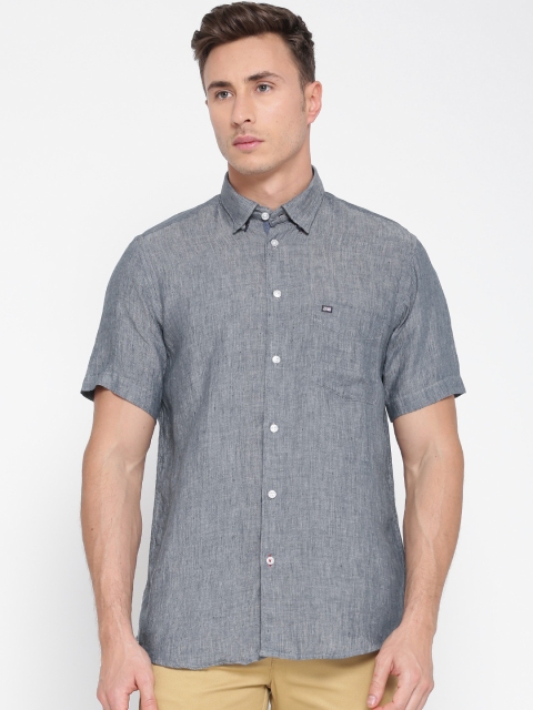 Arrow Sport Men Grey Regular Fit Solid Casual Sustainable Shirts