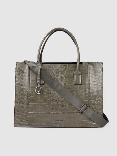 Allen Solly Olive Green Animal Textured PU Oversized Structured Laptop Handheld Bag
Allen Solly Olive Green Animal Textured PU Oversized Structured Laptop Handheld Bag